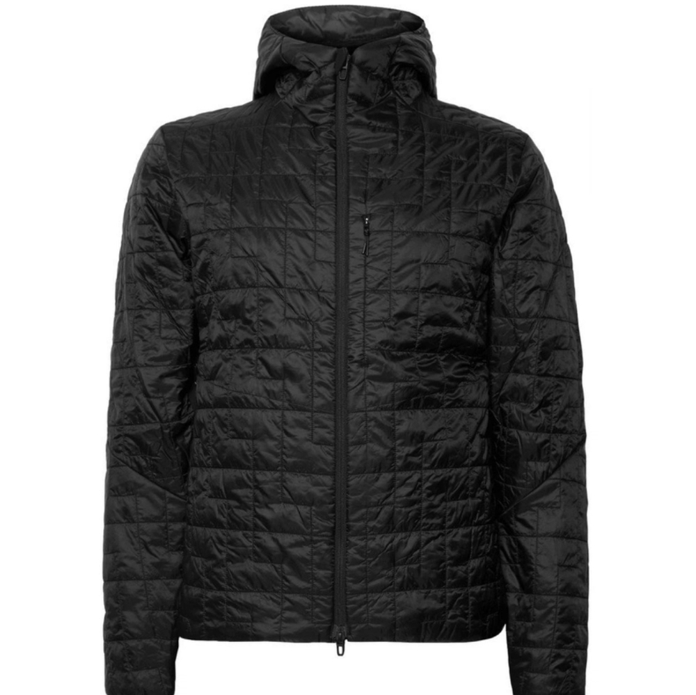 Men's Black Quilted Reversible Jacket